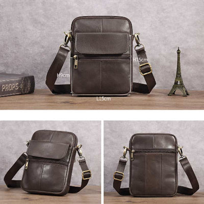 Leather Mens Crossbody Sling Bag