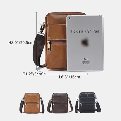 Leather Mens Crossbody Sling Bag