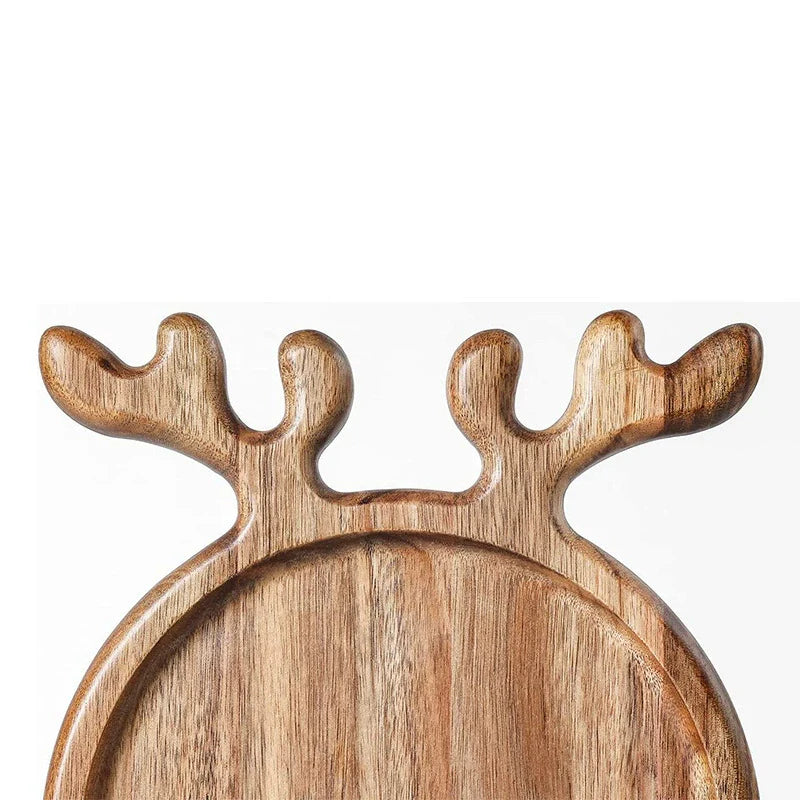 Rustic Wooden Holiday Serving Platter - Halri
