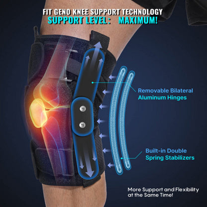 Flexible Hinged Knee Support For Meniscus Injury