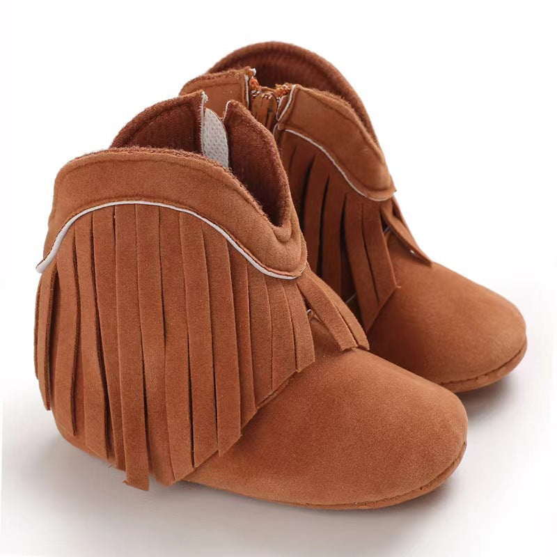 Warm Kids Western Snow Boots