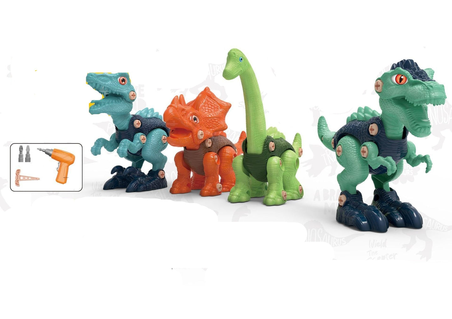 Fun Dino Building Kit with Screws - Halri
