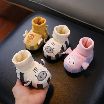 Soft Baby Booties - Warm, Grip Soles, Cozy Fit - Halri