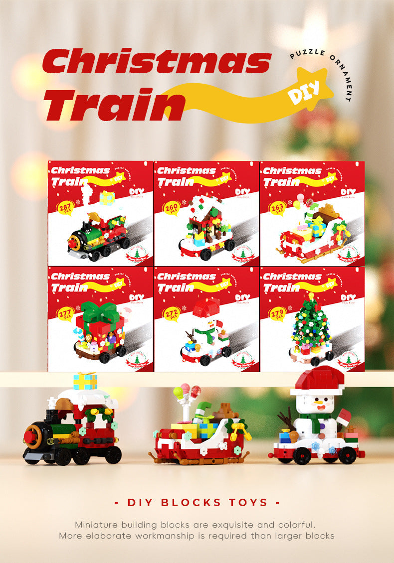 Fun DIY Holiday Lego Style Blocks Set - Halri