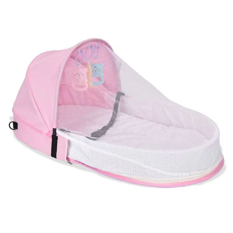 Portable Baby Bed with Mosquito Net Protector