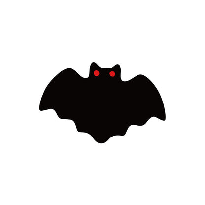 Spooky Black Halloween Door Mat