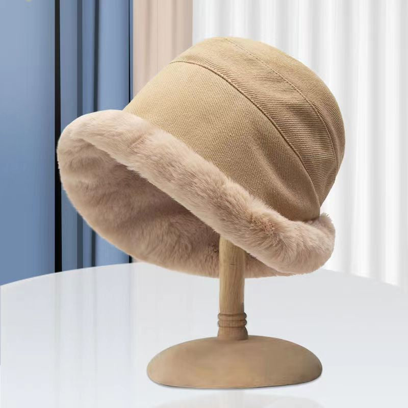 Luxury Plus Size Fuzzy Fisherman Hat