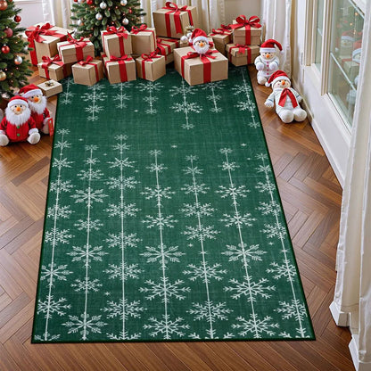 Plush Christmas Rug - Soft Non-Slip Living Room Rug