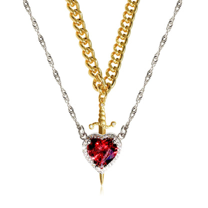 Lovely His & Hers Couple Necklace Set