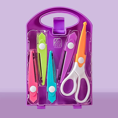 Kids Safe Cutting Scissors and Punch Tool Set - Halri