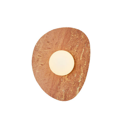 Sleek White Marble Wall Light in Nordic Style