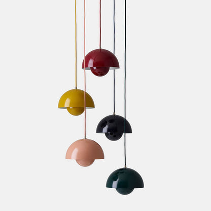 Simple Round Pendant Light Modern Ceiling Fixture - Halri