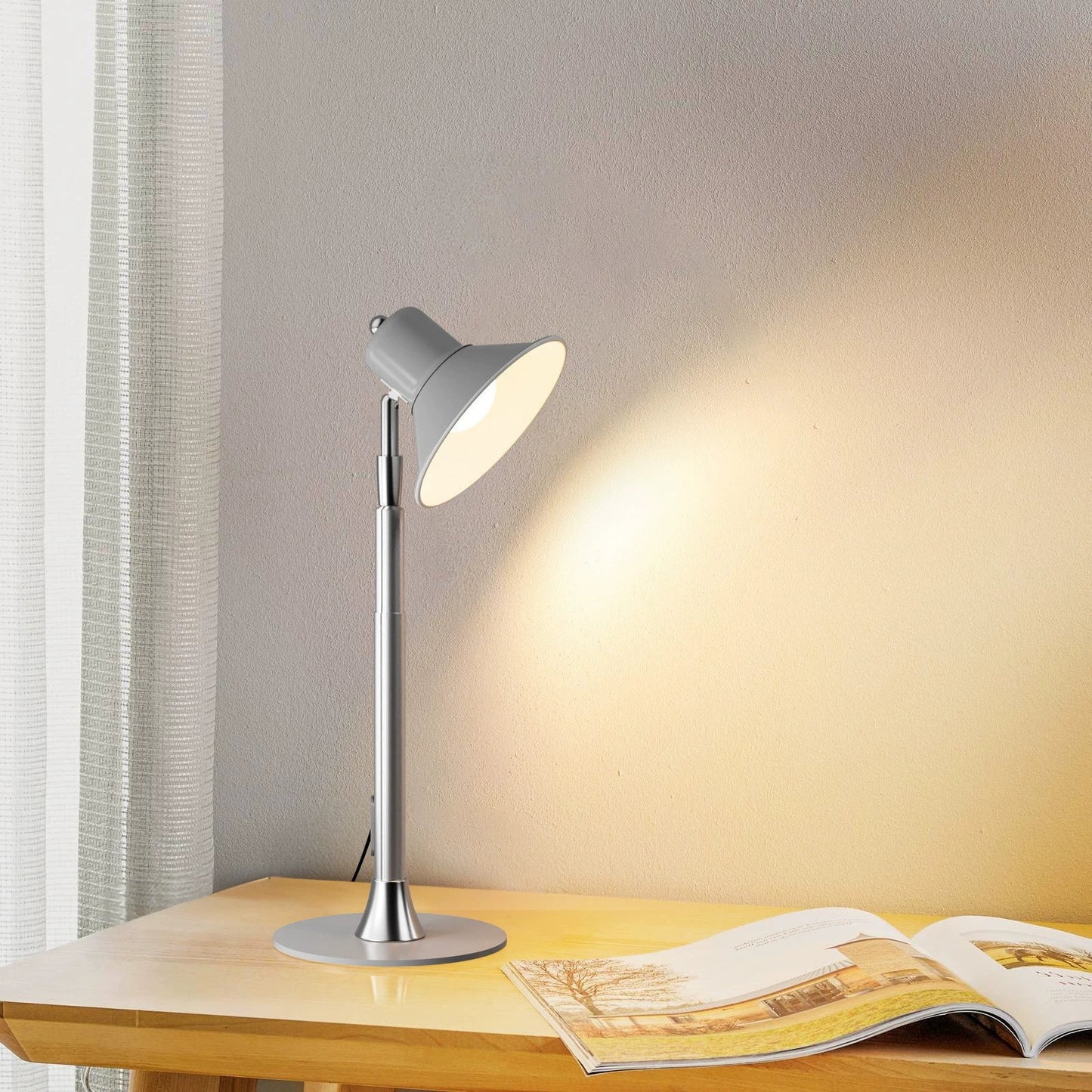 Compact LED Student Desk Light with USB Port - Halri