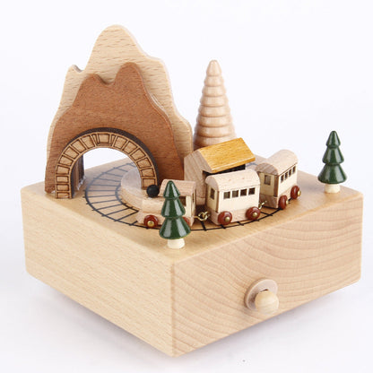 Unique Handcrafted Wooden Musical Box