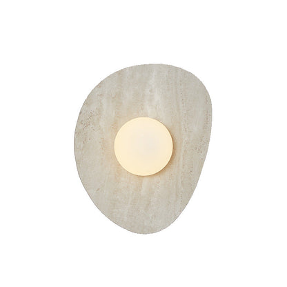 Sleek White Marble Wall Light in Nordic Style