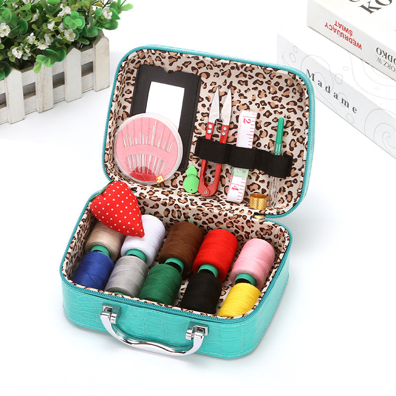 Compact Travel Sewing Kit in Vinyl Storage Case