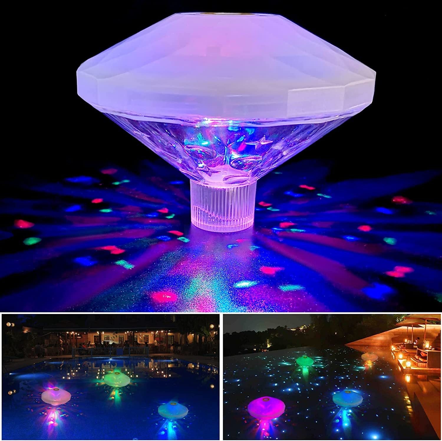 Colorful Pool Float LED Garden Light Decoration - Halri