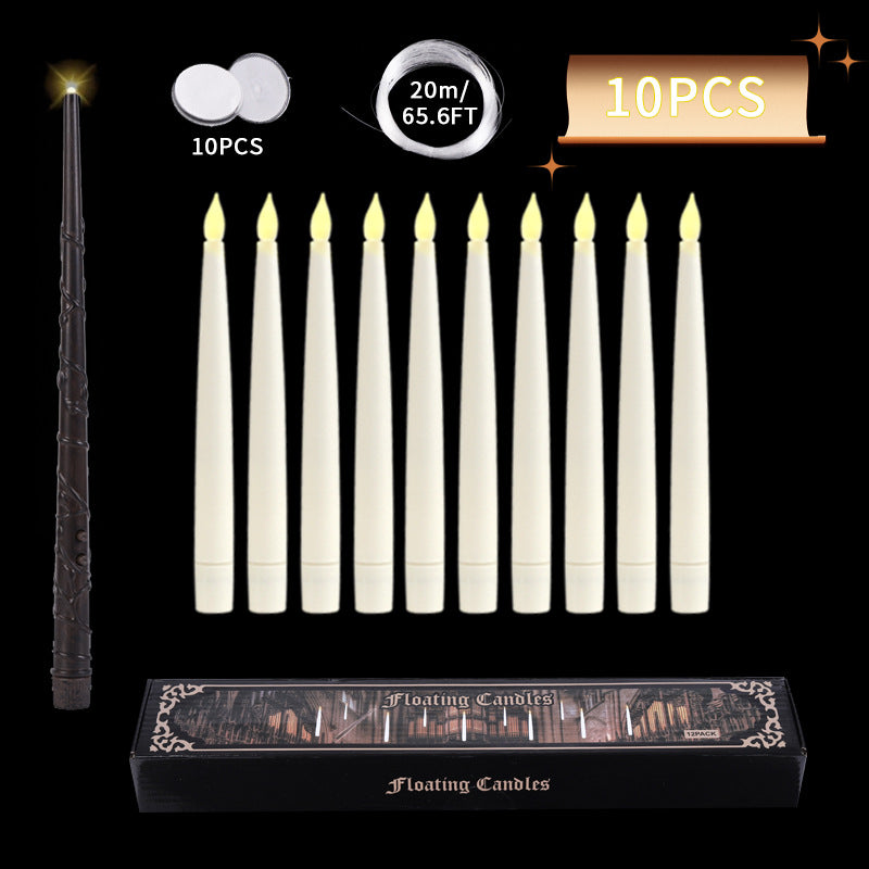 Enchanted Glow Candles With Wand - Halri