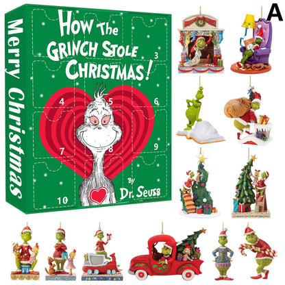 Fun Grinch Advent Calendar Blind Box Set - Halri