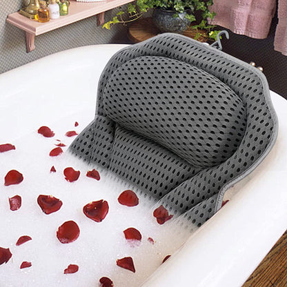 Comfortable Bath Pillow Mesh Spa Support Cushion