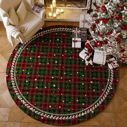 Holiday Red Plush Non Slip Living Room Rug