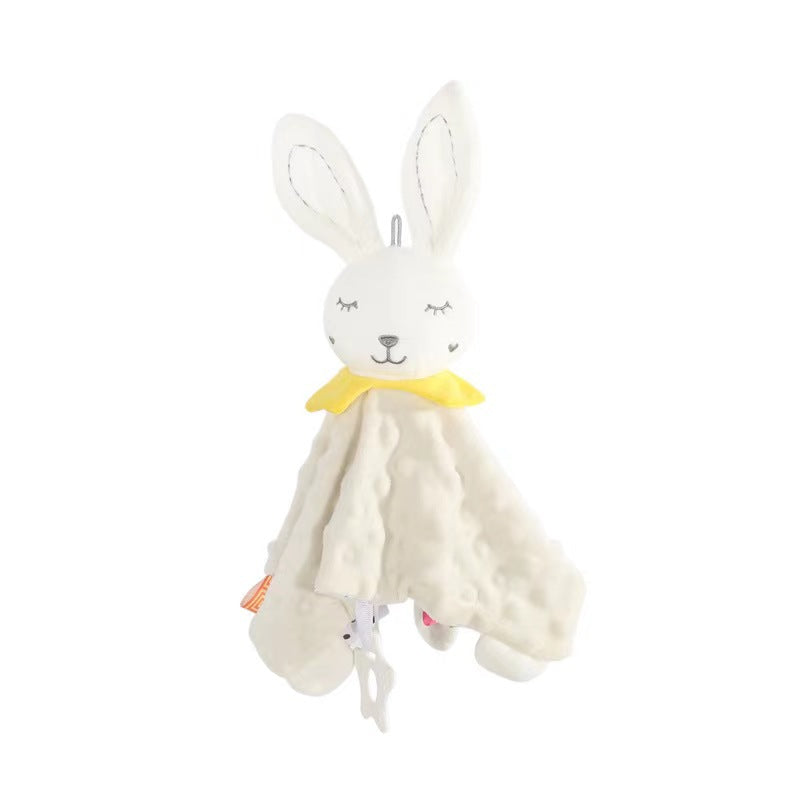 Soft Plush Baby Blanket with Toy Rattle