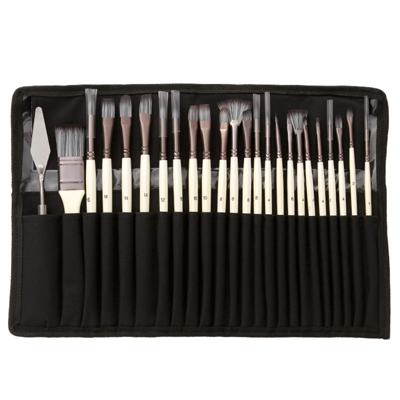 Professional Paint Brush Kit with 24 Pieces & Knife