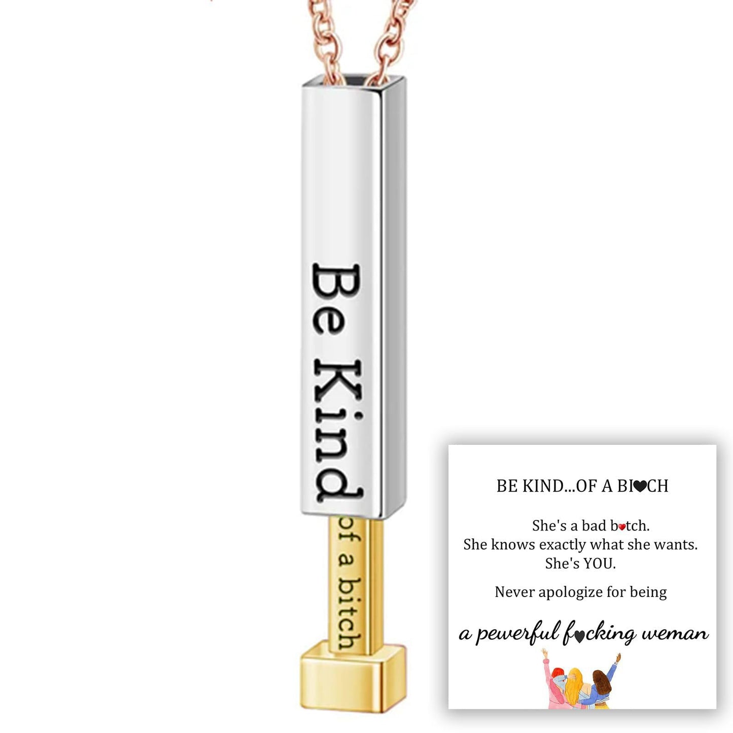 Sassy Secret Message Pendant Necklace