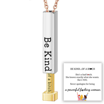 Sassy Secret Message Pendant Necklace