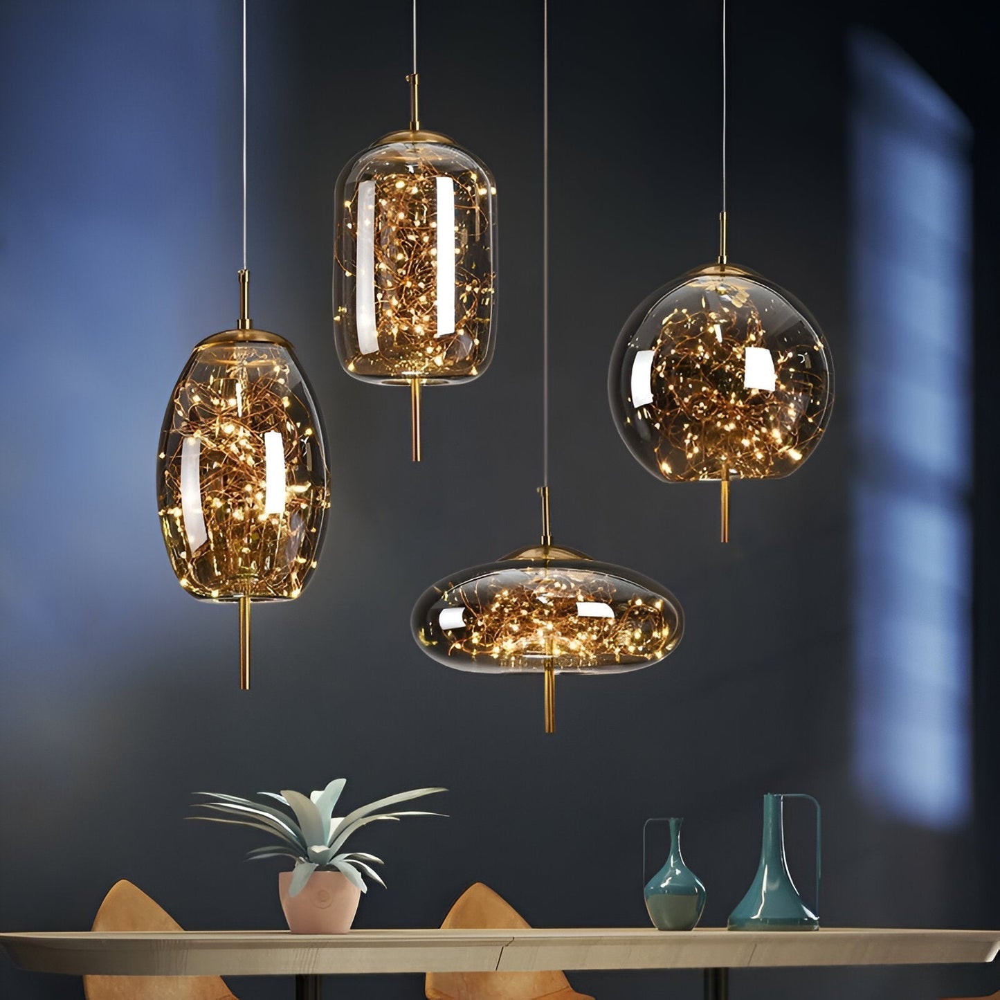 Elegant Glass Modern Pendant Light - Halri