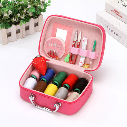 Compact Travel Sewing Kit in Vinyl Storage Case