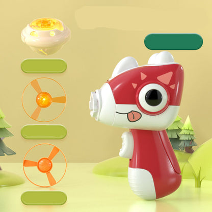 Fun Dinosaur Spin Top and Flying Disc Set