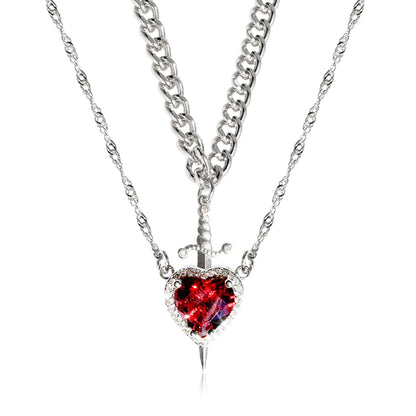 Lovely His & Hers Couple Necklace Set