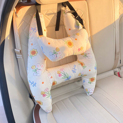 Cozy Car Headrest for Kids and Adults