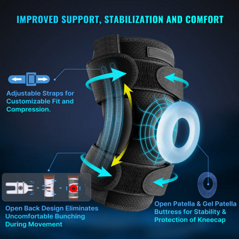Flexible Hinged Knee Support For Meniscus Injury