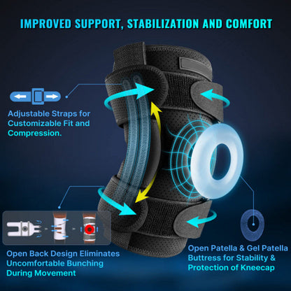 Flexible Hinged Knee Support For Meniscus Injury
