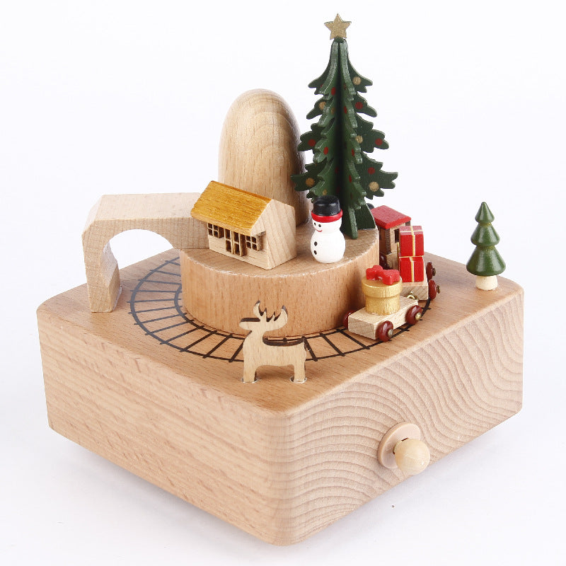 Unique Handcrafted Wooden Musical Box