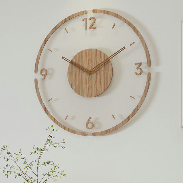 Classic Wooden Large Wall Clock - Halri
