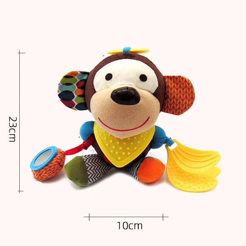 Soft Baby Teething Toy with Rattle and Silicone Teethers