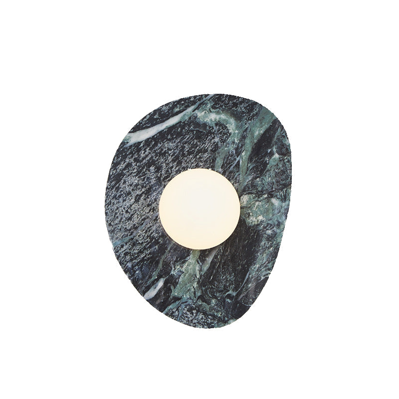 Sleek White Marble Wall Light in Nordic Style