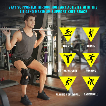 Flexible Hinged Knee Support For Meniscus Injury