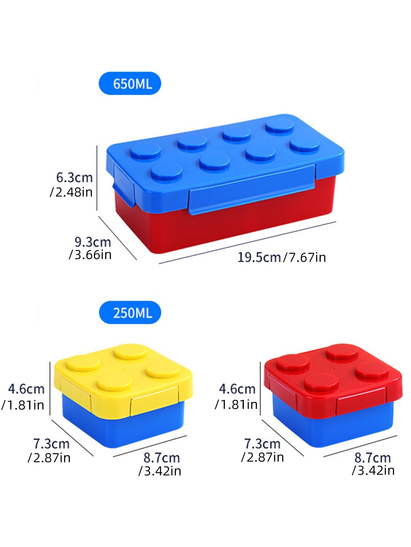 Fun Kids Building Brick Lunch Box - Halri