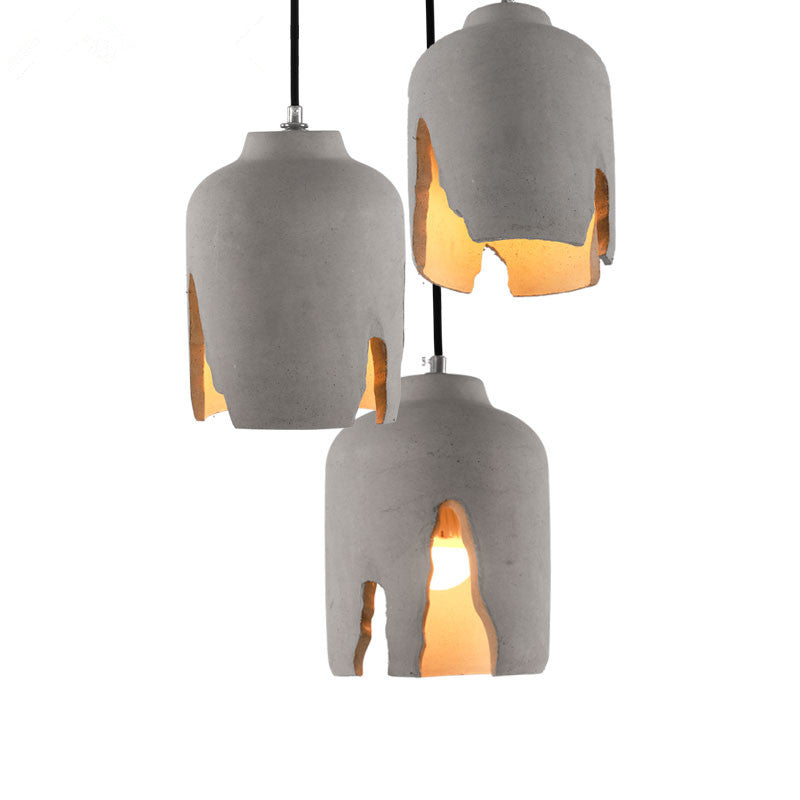 Modern Concrete Hanging Light in Nordic Style