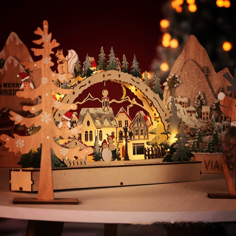 Festive LED Holiday Village Decor - Halri
