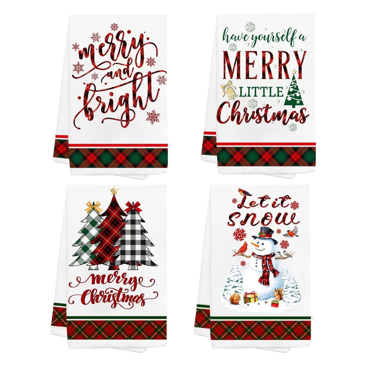 Classic Holiday Red Kitchen Towel - Halri
