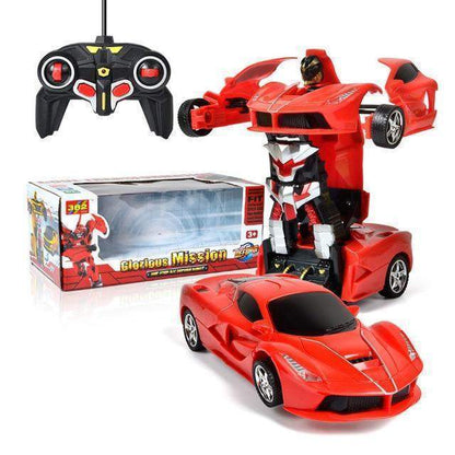 Fast RC Transforming Car with LED Lights