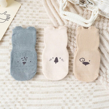 Grip Baby Socks 3-Pack Anti-Slip Toddler Socks