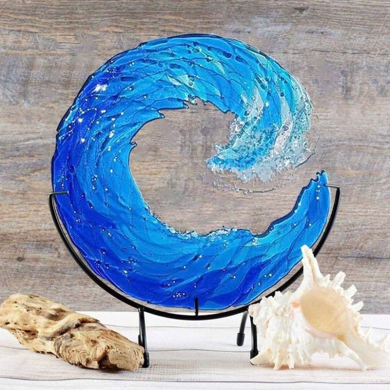 Colorful Sea Glass Art Decor Sculpture
