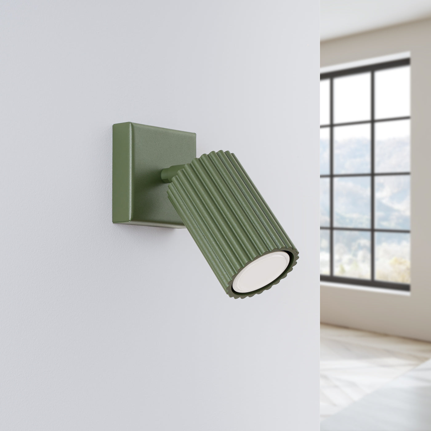 Green Metal Swing Arm Wall Lamp - Halri