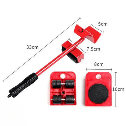 Heavy Duty Furniture Mover Kit with Lift and Wheels